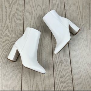 Madden girl white booties size 6